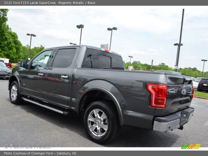 Magnetic Metallic / Black 2015 Ford F150 Lariat SuperCrew