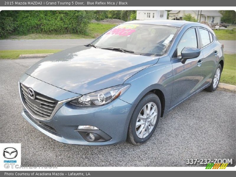 Blue Reflex Mica / Black 2015 Mazda MAZDA3 i Grand Touring 5 Door