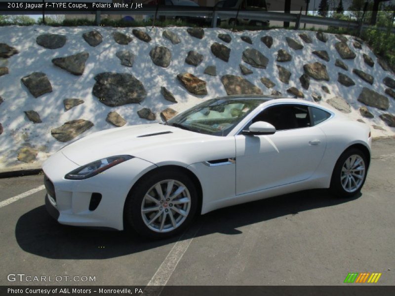 Polaris White / Jet 2016 Jaguar F-TYPE Coupe
