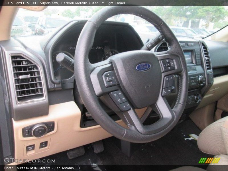 Caribou Metallic / Medium Light Camel 2015 Ford F150 XLT SuperCrew