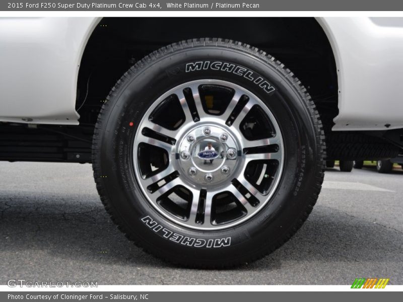 White Platinum / Platinum Pecan 2015 Ford F250 Super Duty Platinum Crew Cab 4x4