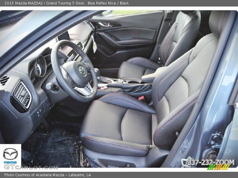 Blue Reflex Mica / Black 2015 Mazda MAZDA3 i Grand Touring 5 Door