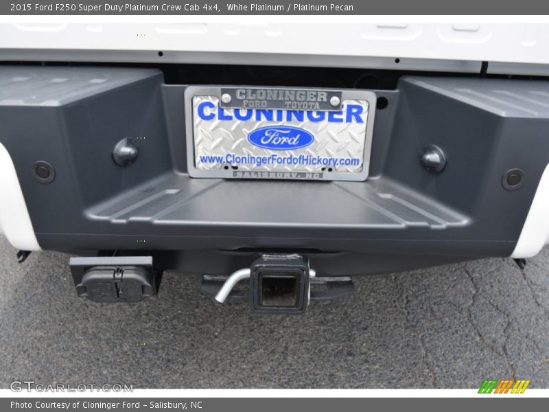 White Platinum / Platinum Pecan 2015 Ford F250 Super Duty Platinum Crew Cab 4x4