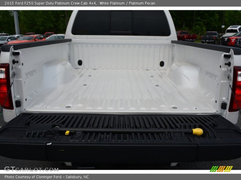 White Platinum / Platinum Pecan 2015 Ford F250 Super Duty Platinum Crew Cab 4x4