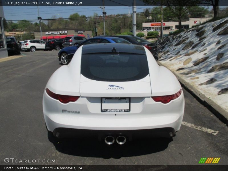 Polaris White / Jet 2016 Jaguar F-TYPE Coupe