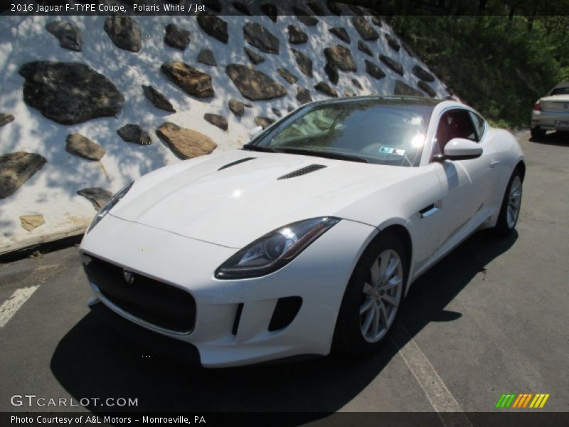 Polaris White / Jet 2016 Jaguar F-TYPE Coupe