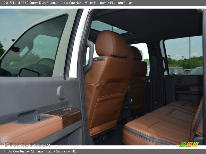 White Platinum / Platinum Pecan 2015 Ford F250 Super Duty Platinum Crew Cab 4x4