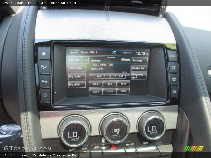 Polaris White / Jet 2016 Jaguar F-TYPE Coupe