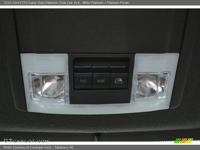 White Platinum / Platinum Pecan 2015 Ford F250 Super Duty Platinum Crew Cab 4x4