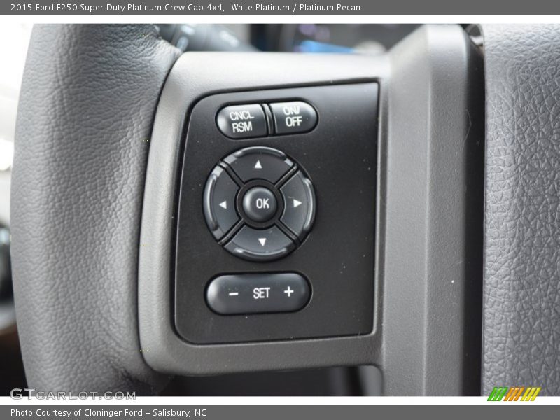 White Platinum / Platinum Pecan 2015 Ford F250 Super Duty Platinum Crew Cab 4x4