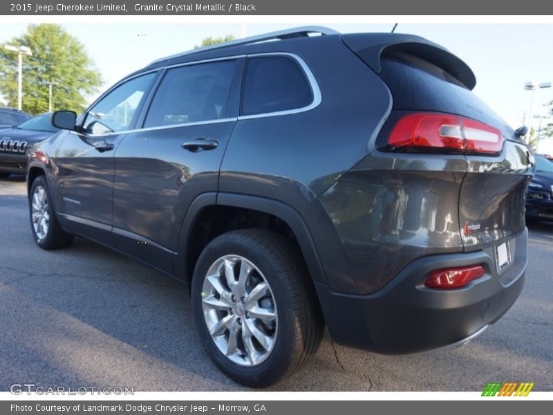 Granite Crystal Metallic / Black 2015 Jeep Cherokee Limited