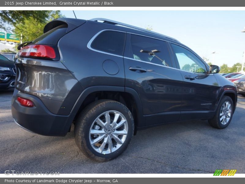 Granite Crystal Metallic / Black 2015 Jeep Cherokee Limited