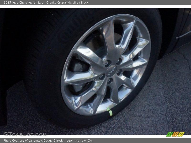 Granite Crystal Metallic / Black 2015 Jeep Cherokee Limited