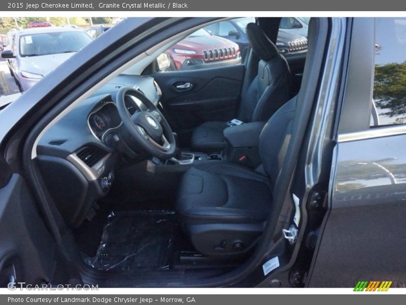 Granite Crystal Metallic / Black 2015 Jeep Cherokee Limited
