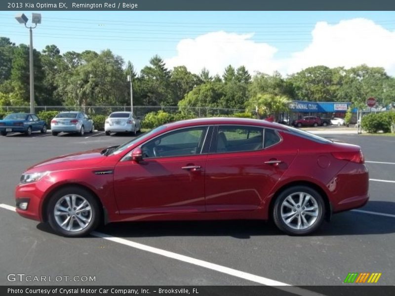 Remington Red / Beige 2013 Kia Optima EX
