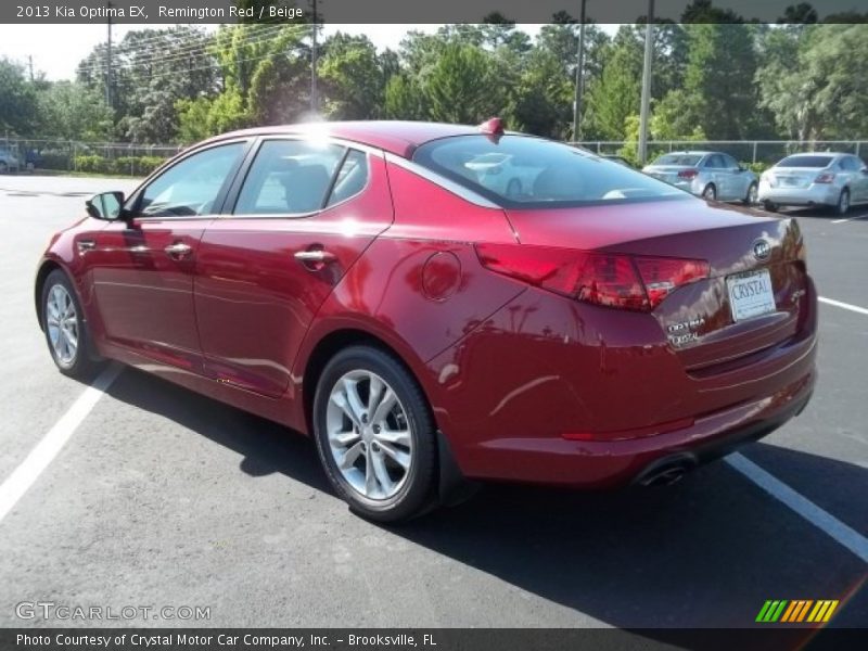 Remington Red / Beige 2013 Kia Optima EX
