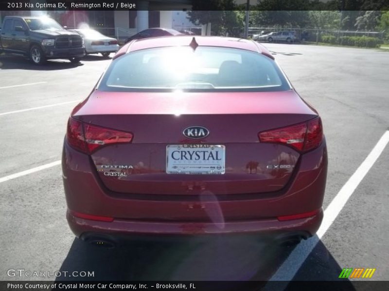Remington Red / Beige 2013 Kia Optima EX