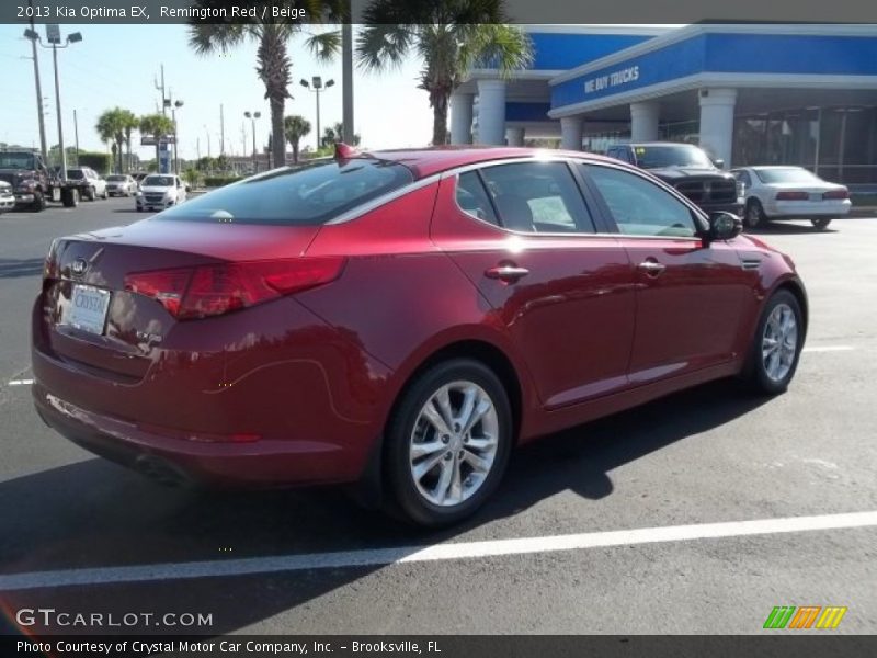 Remington Red / Beige 2013 Kia Optima EX
