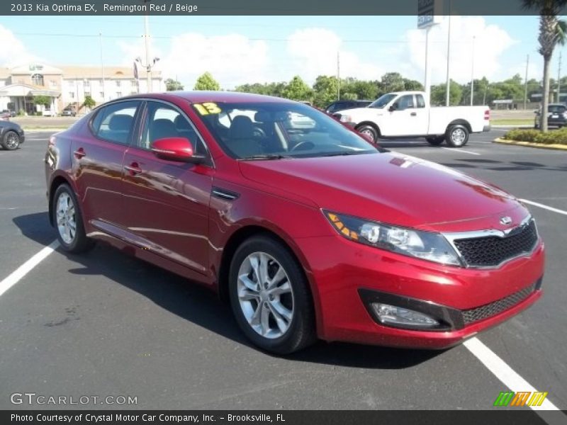 Remington Red / Beige 2013 Kia Optima EX