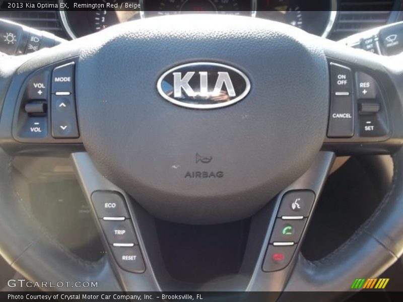 Remington Red / Beige 2013 Kia Optima EX