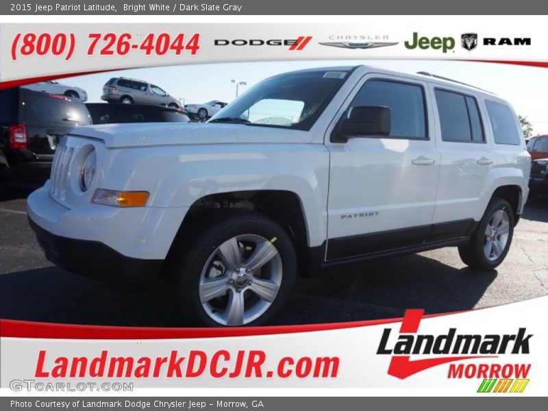 Bright White / Dark Slate Gray 2015 Jeep Patriot Latitude
