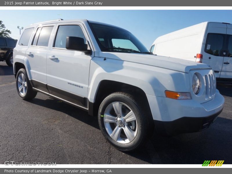 Bright White / Dark Slate Gray 2015 Jeep Patriot Latitude