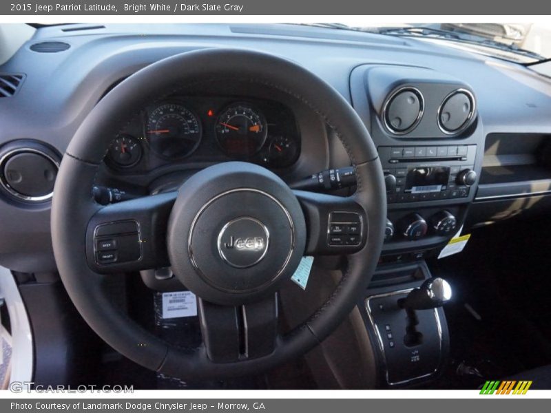 Bright White / Dark Slate Gray 2015 Jeep Patriot Latitude