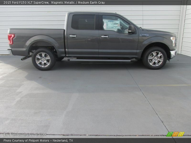 Magnetic Metallic / Medium Earth Gray 2015 Ford F150 XLT SuperCrew