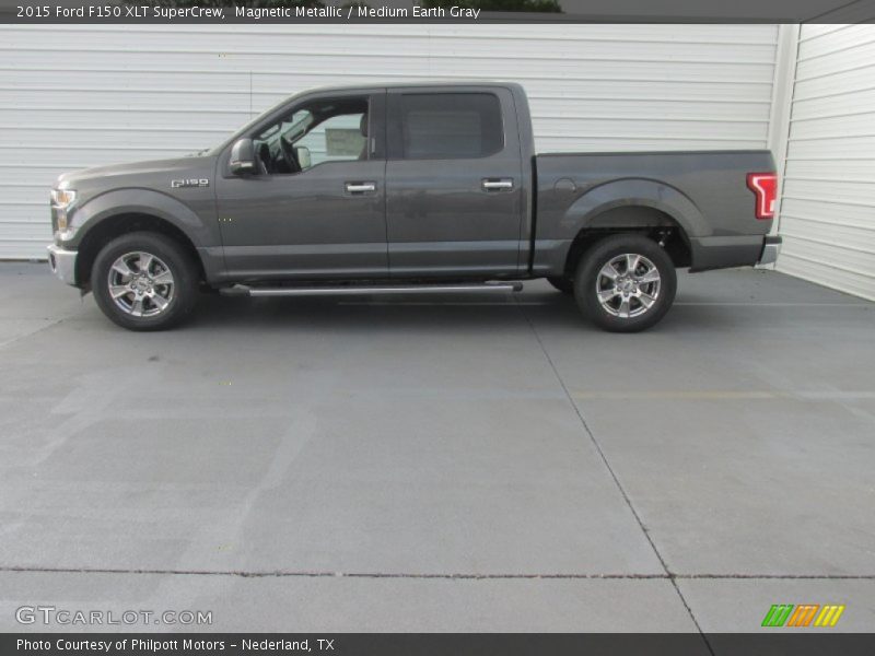 Magnetic Metallic / Medium Earth Gray 2015 Ford F150 XLT SuperCrew