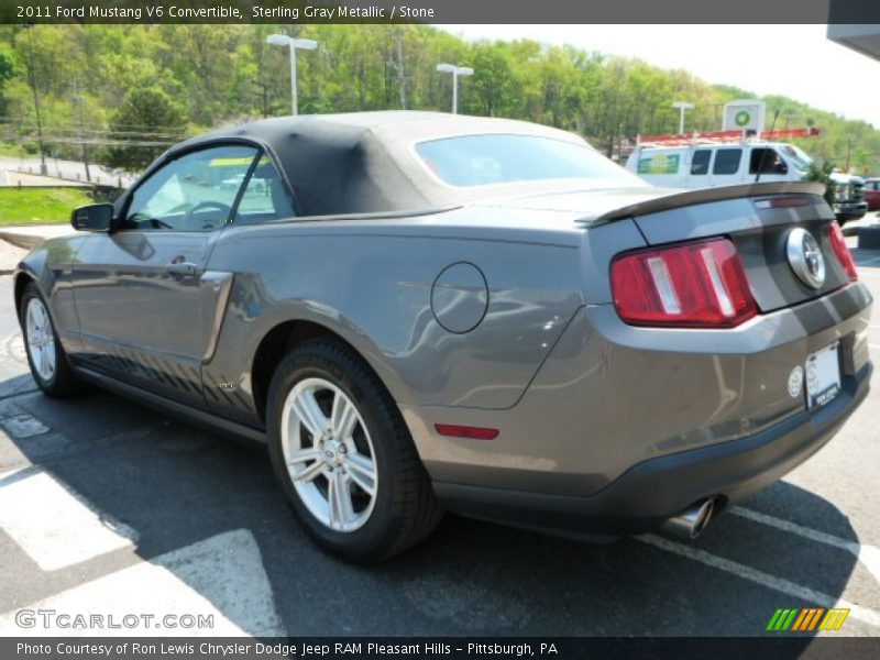 Sterling Gray Metallic / Stone 2011 Ford Mustang V6 Convertible