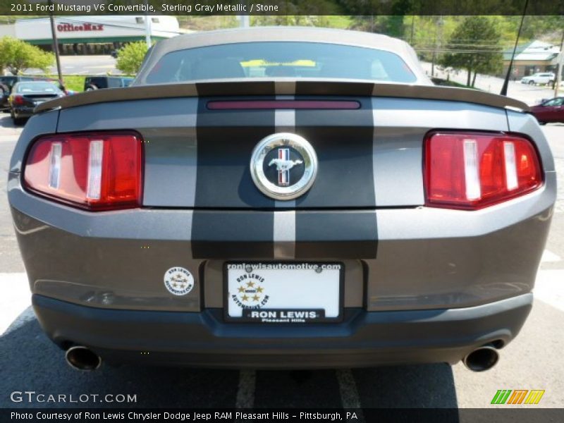 Sterling Gray Metallic / Stone 2011 Ford Mustang V6 Convertible