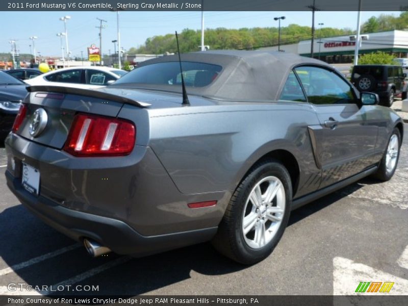 Sterling Gray Metallic / Stone 2011 Ford Mustang V6 Convertible