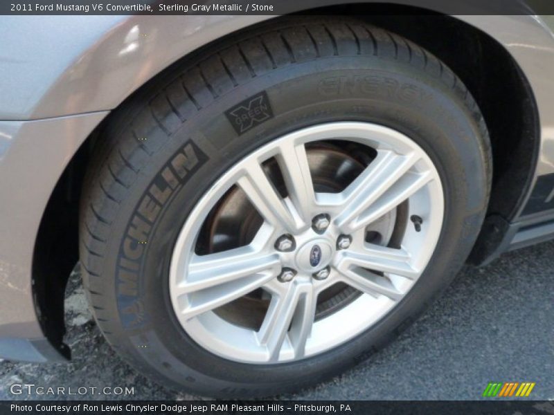 Sterling Gray Metallic / Stone 2011 Ford Mustang V6 Convertible