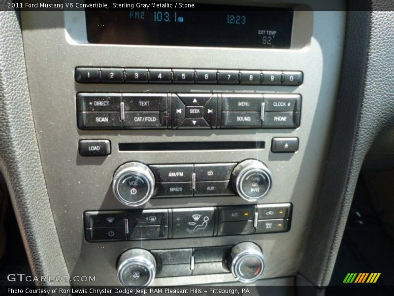 Sterling Gray Metallic / Stone 2011 Ford Mustang V6 Convertible