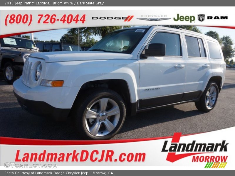 Bright White / Dark Slate Gray 2015 Jeep Patriot Latitude