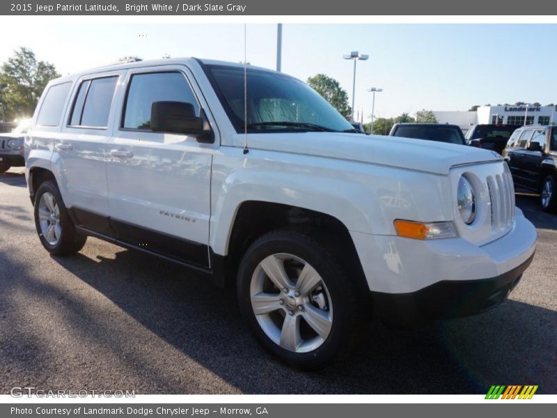Bright White / Dark Slate Gray 2015 Jeep Patriot Latitude