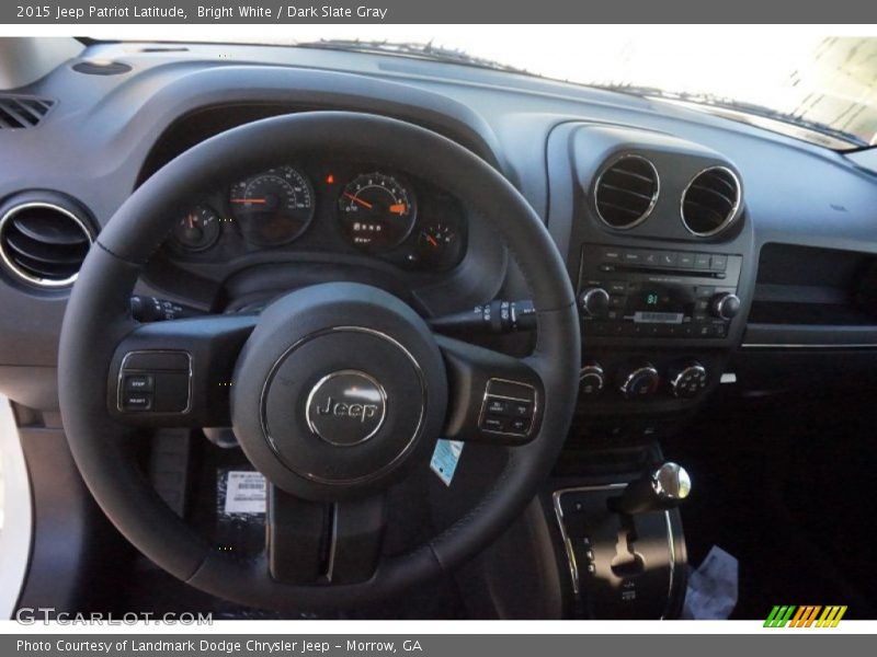 Bright White / Dark Slate Gray 2015 Jeep Patriot Latitude