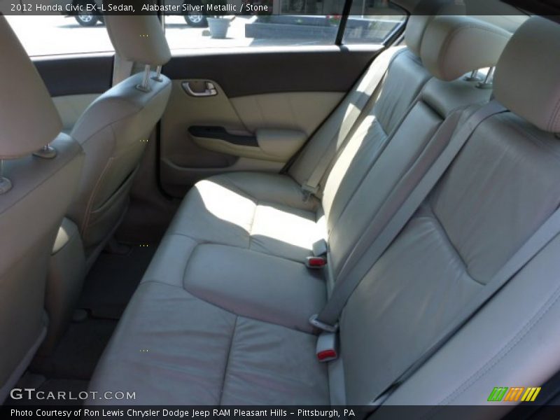 Alabaster Silver Metallic / Stone 2012 Honda Civic EX-L Sedan