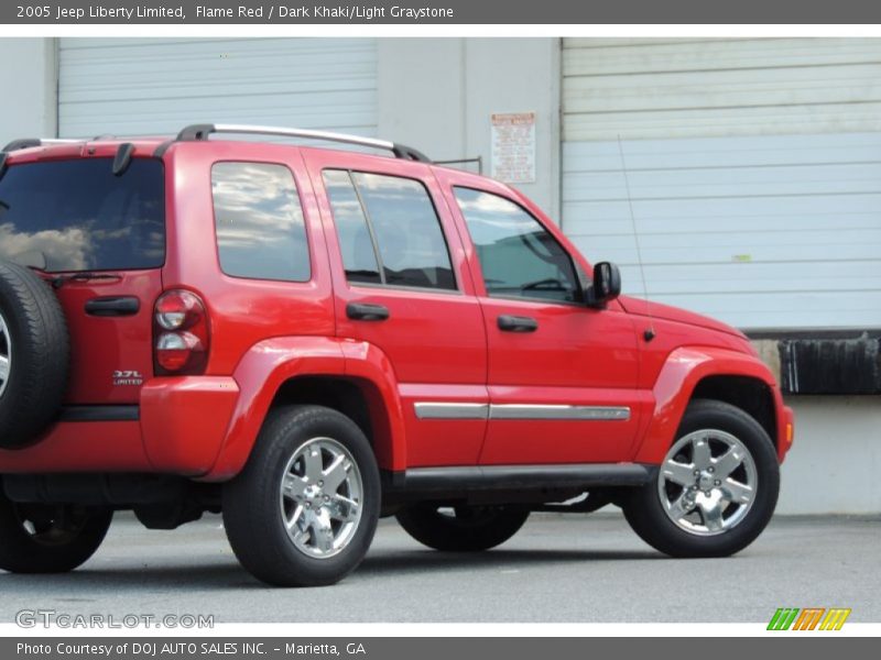 Flame Red / Dark Khaki/Light Graystone 2005 Jeep Liberty Limited