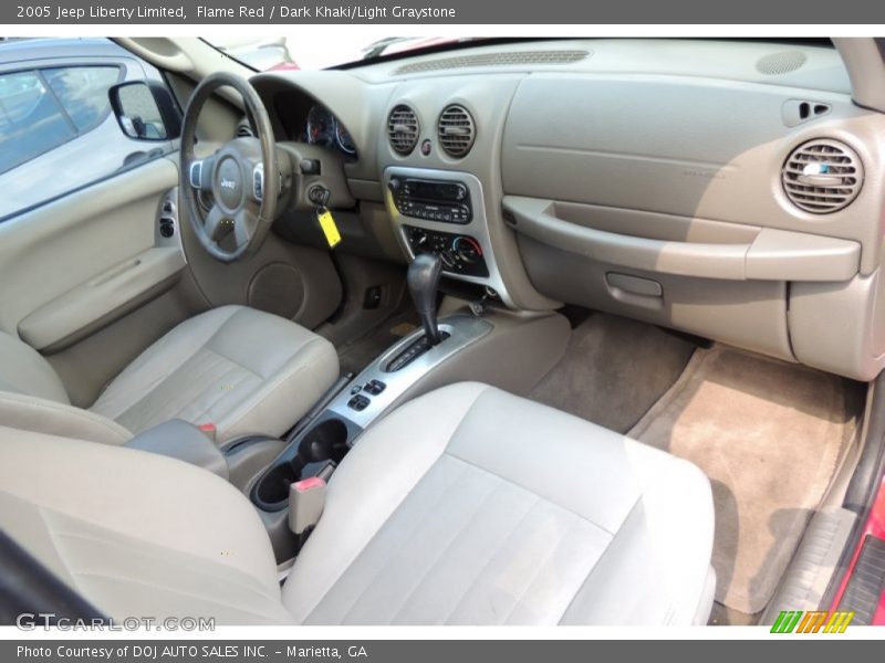 Flame Red / Dark Khaki/Light Graystone 2005 Jeep Liberty Limited
