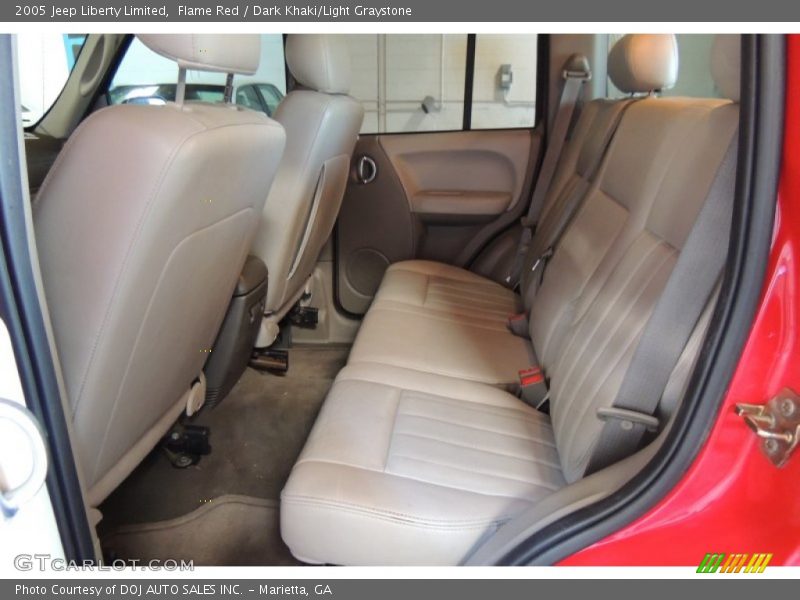 Flame Red / Dark Khaki/Light Graystone 2005 Jeep Liberty Limited