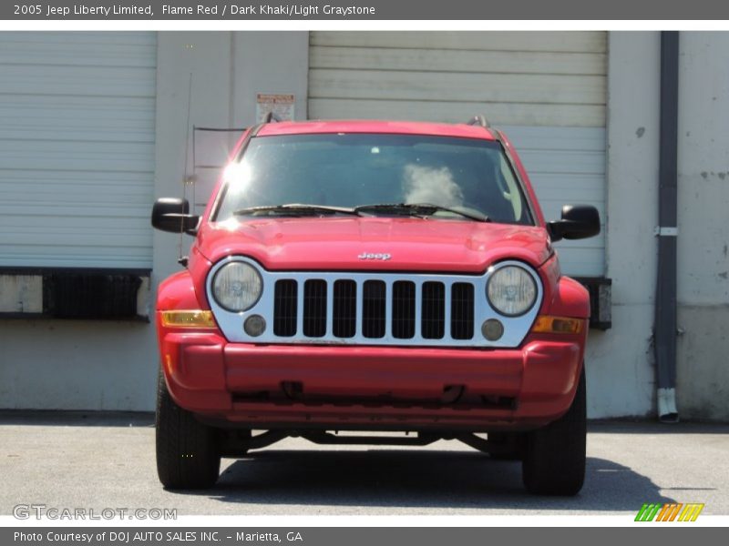 Flame Red / Dark Khaki/Light Graystone 2005 Jeep Liberty Limited