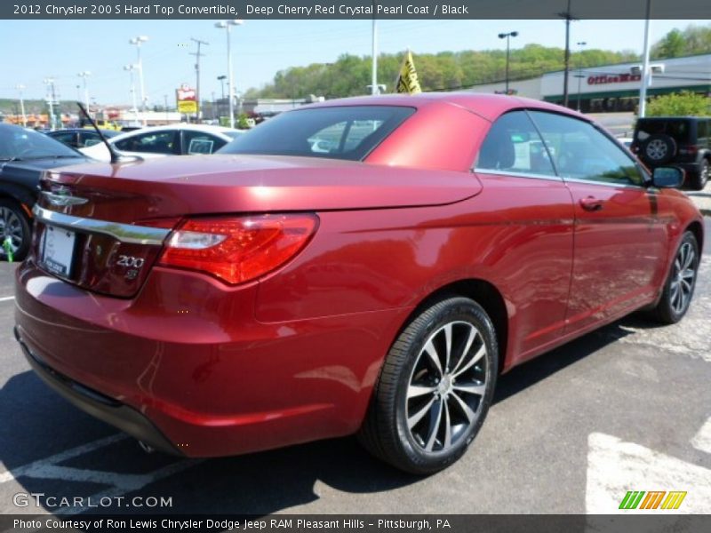 Deep Cherry Red Crystal Pearl Coat / Black 2012 Chrysler 200 S Hard Top Convertible