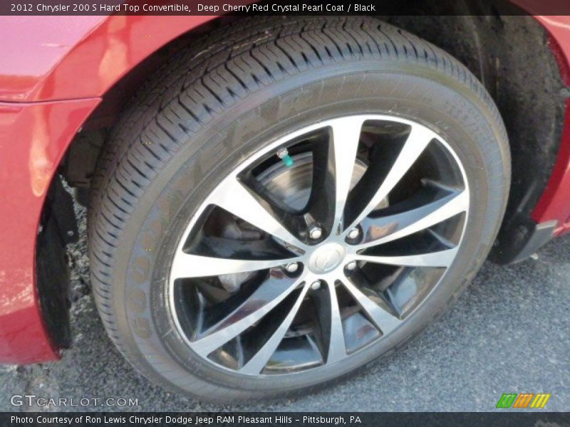 Deep Cherry Red Crystal Pearl Coat / Black 2012 Chrysler 200 S Hard Top Convertible