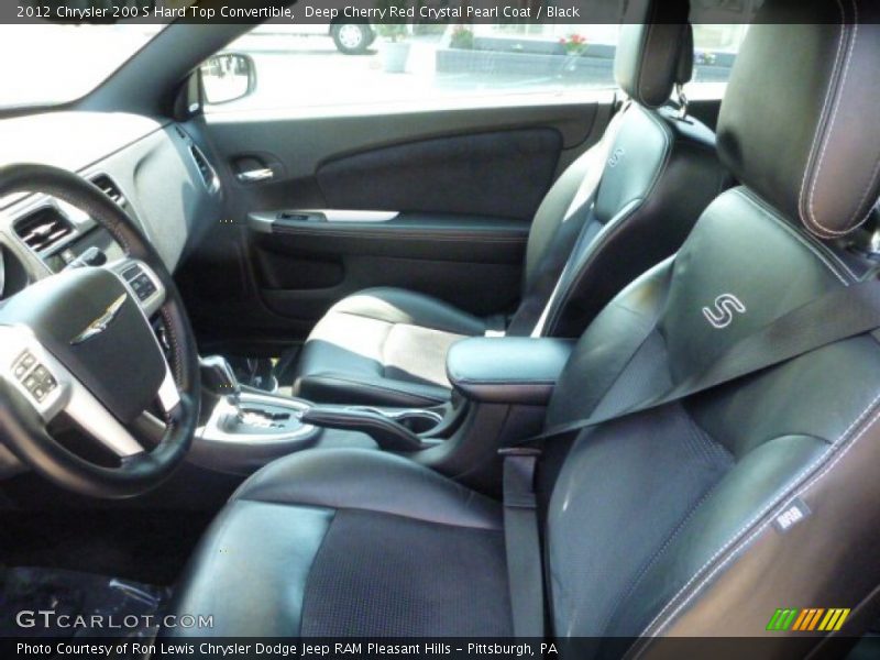 Deep Cherry Red Crystal Pearl Coat / Black 2012 Chrysler 200 S Hard Top Convertible