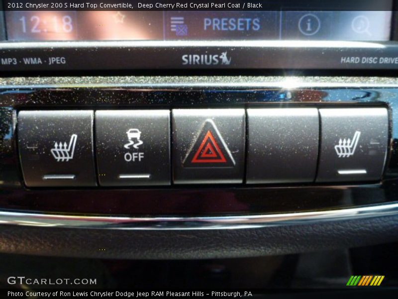 Deep Cherry Red Crystal Pearl Coat / Black 2012 Chrysler 200 S Hard Top Convertible