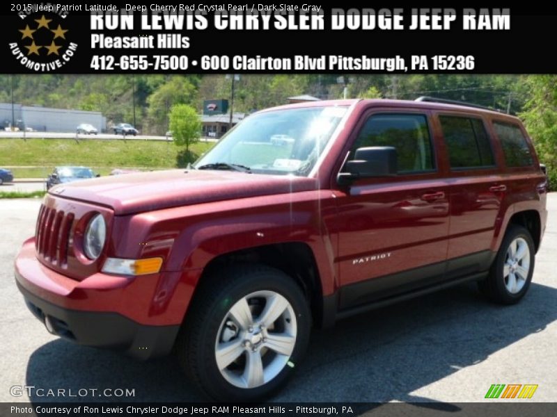 Deep Cherry Red Crystal Pearl / Dark Slate Gray 2015 Jeep Patriot Latitude