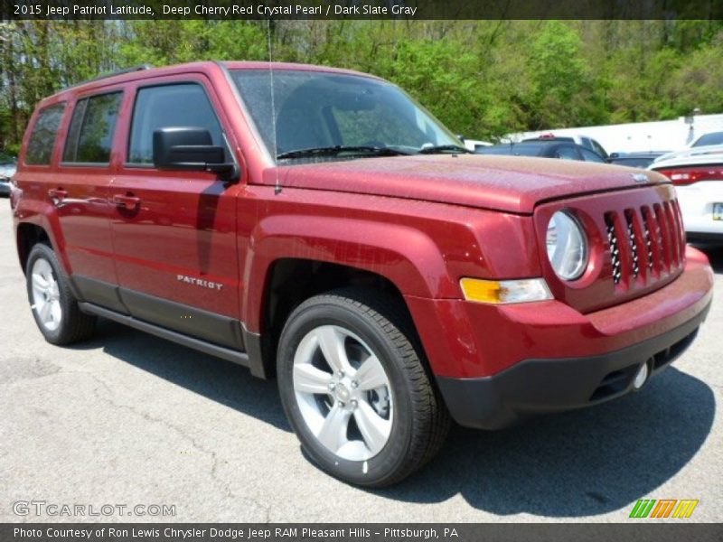 Deep Cherry Red Crystal Pearl / Dark Slate Gray 2015 Jeep Patriot Latitude