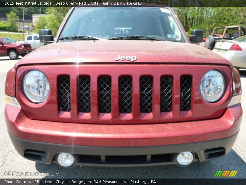 Deep Cherry Red Crystal Pearl / Dark Slate Gray 2015 Jeep Patriot Latitude