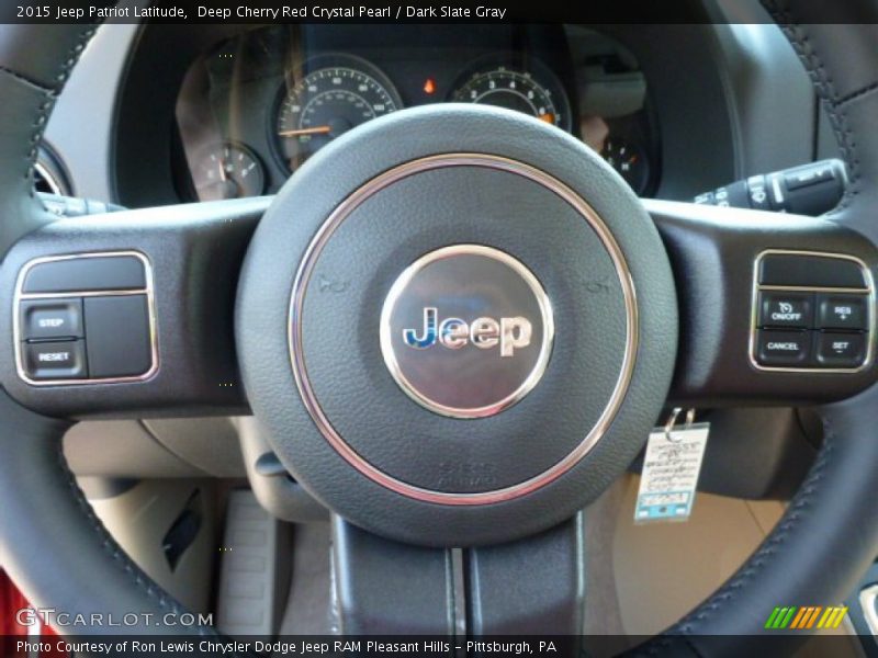 Deep Cherry Red Crystal Pearl / Dark Slate Gray 2015 Jeep Patriot Latitude